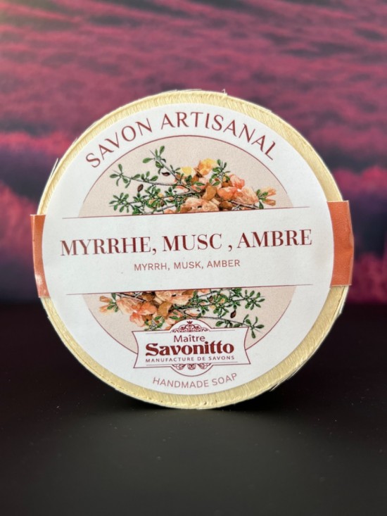 Mirre, Muskus en Amber zeep maitre savonitto