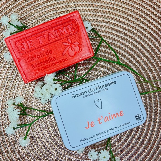 Valentijns cadeau zeep Je ‘t aime