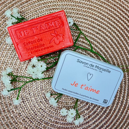 Valentijns cadeau zeep Je ‘t aime