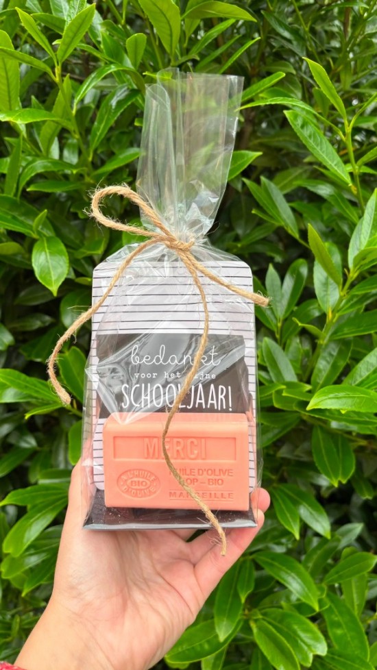 Juf of meester bedankje bedankt voor het fijne schooljaar goedkoop cadeau zeep