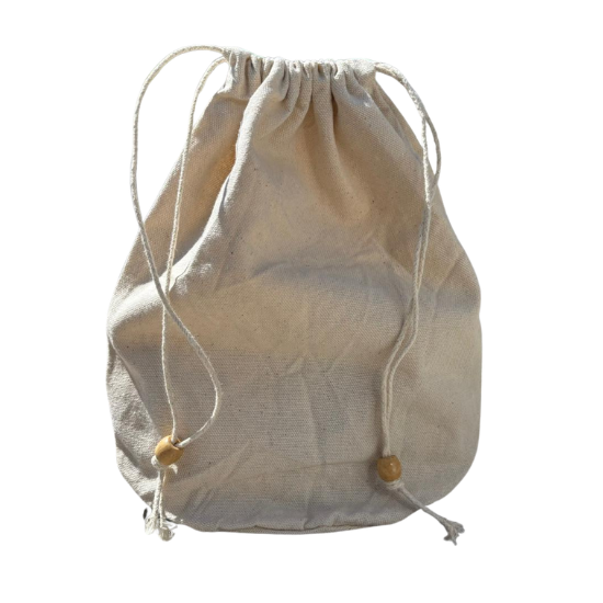 Katoen opbergzak met treksluiting