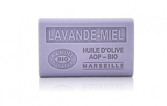 Lavendel Honing zeep 125 g – natuurlijke Franse olijfoliezeep met lavendel en honing