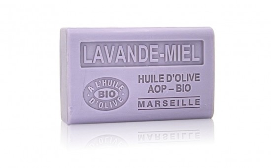 Lavendel Honing zeep 125 g – natuurlijke Franse olijfoliezeep met lavendel en honing