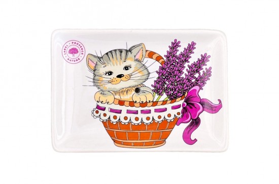 Keramieken Zeepbakje – Kattenmand: handgemaakt en duurzaam zeepbakje met charmant ontwerp. Perfect voor badkamer of keuken met een vleugje Franse stijl.