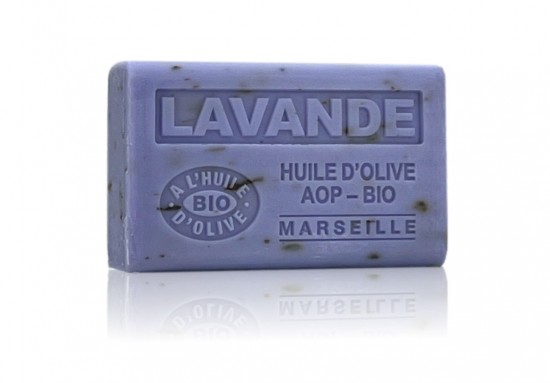Exfoliërende lavendelzeep met biologische olijfolie en sheabutter