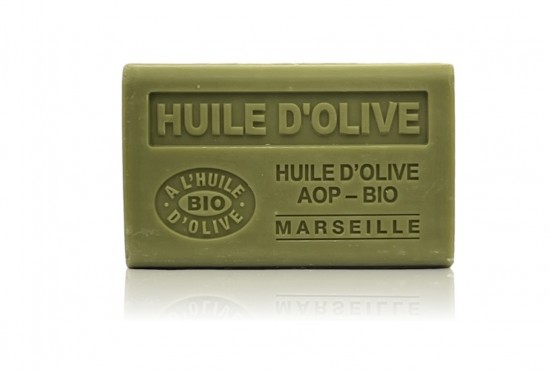 Groene olijfzeep 125g met biologische olijfolie en sheabutter
