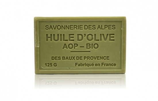 Groene olijfzeep 125g met biologische olijfolie en sheabutter