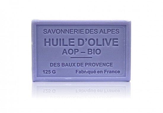 Zachte lavendelzeep zonder scrub met biologische olijfolie en sheabutter