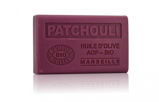 Patchouli zeep 125g met biologische olijfolie en sheabutter