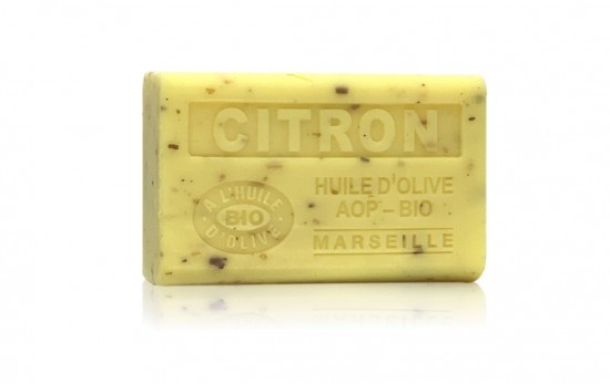 Ambachtelijke Franse citroen-zeep van 125g met exfoliërende werking