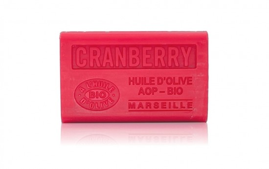 BOB olijfzeep 125 gram Cranberry geur van Label Nature Provence – plantaardige Franse zeep met sheaboter, vegan en ambachtelijk gemaakt in de Provence.