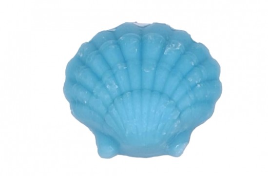 Gastenzeep in schelpvorm van 25 gram met een zachte geur van lotusbloem. Zacht voor de huid, ideaal als stijlvol zeepje of klein cadeau.