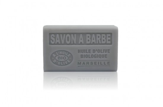 Scheerzeep Savon à Barbe uit de Provence met biologische olijfolie en frisse, klassieke barbiersgeur.