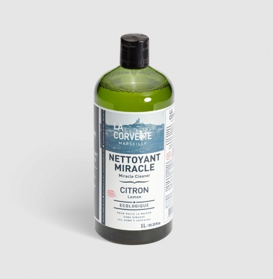 a Corvette Nettoyant Miracle Citron 1L natuurlijke allesreiniger met citroengeur en ECOCERT certificering