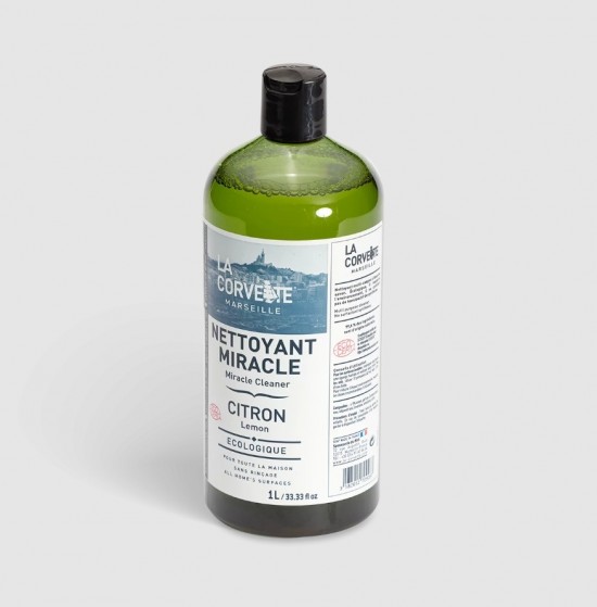 a Corvette Nettoyant Miracle Citron 1L natuurlijke allesreiniger met citroengeur en ECOCERT certificering
