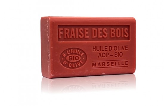 Franse Zeep met Wilde Aardbei – Marseille Zeep 125g