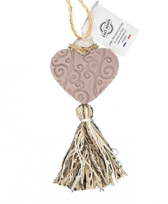 Gevlochten zeepvlecht taupe kleur met patroon