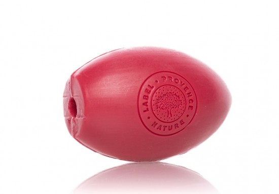 Zeepbol aardbei navulling voor een roterende zeepstang