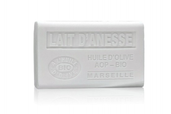 Franse ezelinnenmelk zeep BOB, verrijkt met biologische ezelinnenmelk, verzorgt en hydrateert de huid van gezicht, handen en lichaam