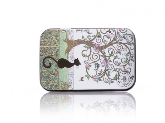 Zeepblik met afdruk van een kat