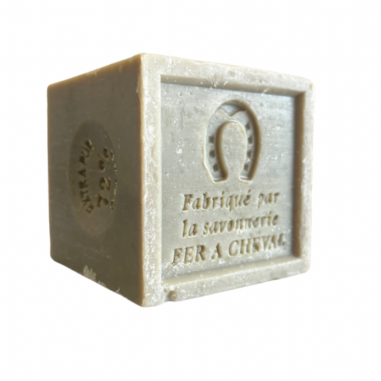 Zeep uit Marseille Fer à Cheval Kubus olijfzeep