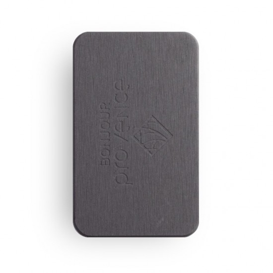 Zeep plankje steen antraciet absorberend